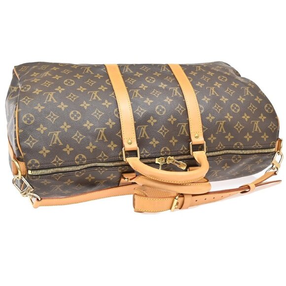 LOUIS VUITTON Keepall Bandouliere 50 2Way Hand Bag Monogram Brown - Picture 13 of 16